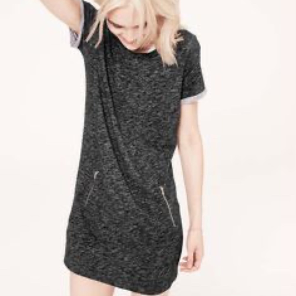 Lou & Grey Short-Sleeve Sweatshirt Dress
